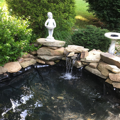 yarlung 2 Pack 4x7 Feet Pond Liner, 20 Mil Small Pond HDPE Mat Black KOI Pond Liner for Fish Ponds, Waterfall, Garden Fountains