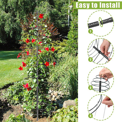 Trellis for Climbing Plants Outdoor or Indoor,73inch Tall Garden Trellis for Climbing Plants,Metal Plants Trellis Support for Vine Vegetables,Flowers