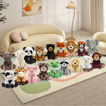 Hideekoog Elephant Stuffed Animal Toys, 8.5 Inch Soft and Cuddly Elephant Plush Animals Toy, Cute and Realistic Animals Gifts for Boys and Girls Toy for Toddlers 1-3