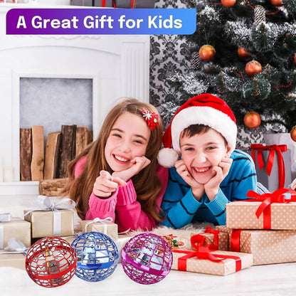 Kidsjoy Fly Orb Hover Ball Floating Boomerang Spinner Drone Balls - Cool Toys Gifts for 6-15 Year Old Boys & Girls (Blue) (Blue_01)