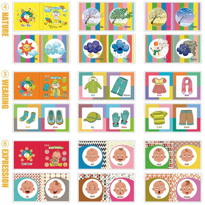 teytoy My First Soft Book, 6 PCS Nontoxic Fabric Baby Cloth Books Early Education Toys Activity Crinkle Cloth Book for Toddler, Infants and Kids Perfect for Baby Shower (New Version)