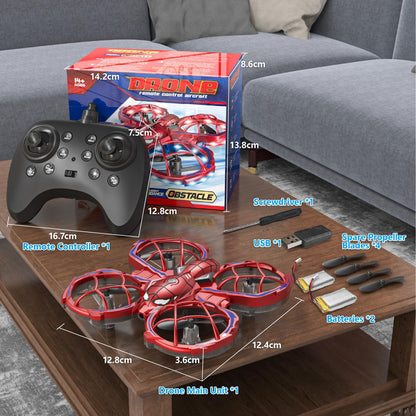 Gofimyee Mini drone for kids, toy with remote control, with 360° rotations and 3 speed modes, drone for children and beginners aged 8, 9, 10 years, one-touch takeoff, children's gift