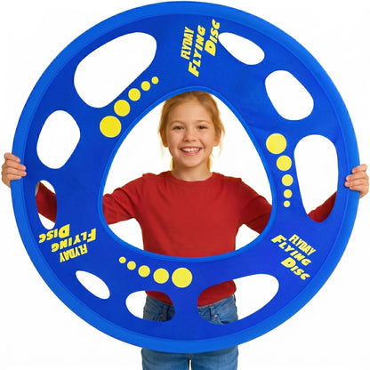 Giant Flying Disc Soft, Foldable & Floats in Air - Encourage Outdoor Play & Family Fun - Great for Kids, Parent-Child Interaction, and School Activities (27 Inch)