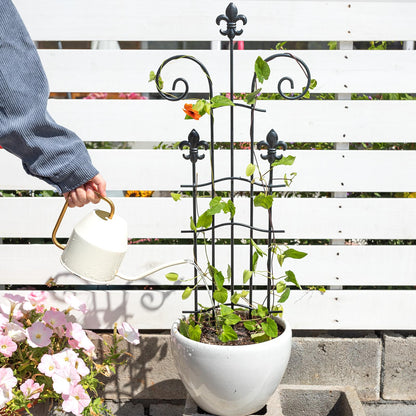 GOOOXIM 31" Trellis for Climbing Plants Indoor - Heavy Duty Metal Support for Potted Plants, Ideal for Vining Plants, Perfect for Tall Monstera & Houseplants, for Gardeners & Plant Lovers