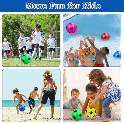 Ynanimery 12 Pack Mini Soccer Balls for Kids, 4'' Inflatable Mini Balls for Indoor Outdoor Games, Small Soccer Ball for Pool Beach Garden Sports Game Party Supplies