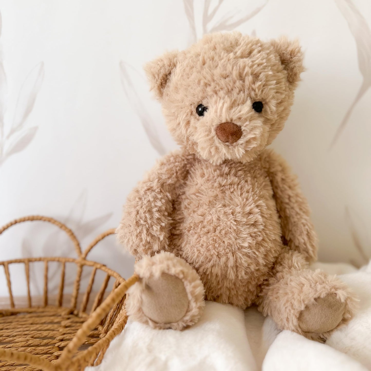 MON AMI Marshmallow Bear 12-Inch Stuffed Animal for Boys & Girls | Soft Teddy Bear Plush Toy | Cozy Snuggle Companion | Nursery Décor | Gift for All Ages