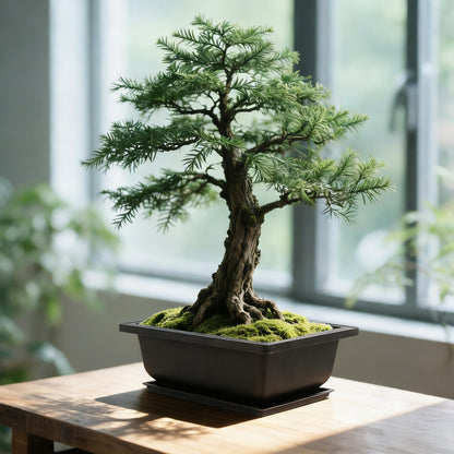 Sproutix Bonsai Starter Kit, Growing into Blue Spruce, Boxwood, Dawn Redwood, Flame Tree and Judas Tree, Including Complete Gardening Tools in A Gift Box