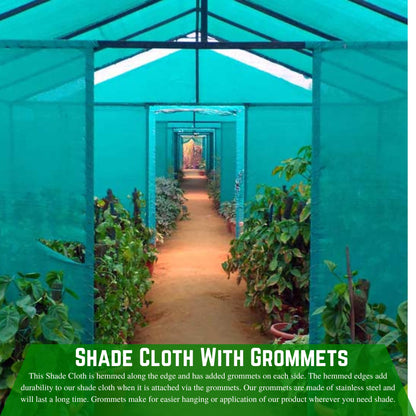 Farm Plastic Supply - Shade Cloth with Grommets - 80% - Mesh Fabric for Fence Privacy Screen, Garden Shade, Mesh Fence Screening, Shade Cloth Rolls, Wind Screen (6' x 10')