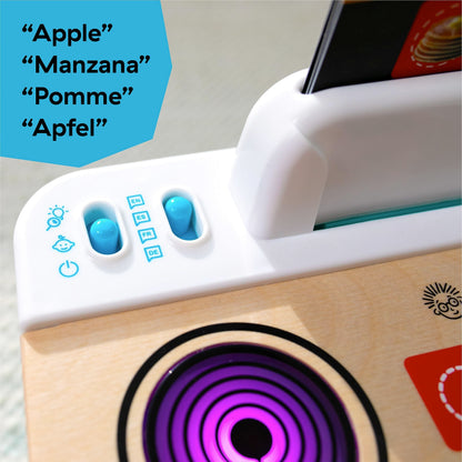 Baby Einstein + Hape Magic Touch Kitchen Play Toy Cooking Stove Set with Real Sounds and Music, Fine Motor Skill Development, Ages 1, 2, 3, 4+