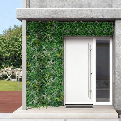 Grooy 20"X20" Grass Wall, 12PCS Boxwood Panels UV-Protected Faux Grass Backdrop Wall,Greenery Privacy Hedge Screen for Outdoor Garden Patio, Indoor Party Balcony Fence Decor