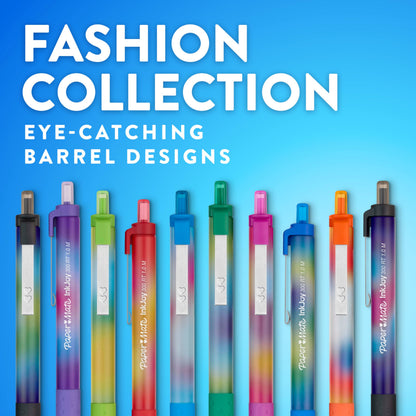 Paper Mate InkJoy 300RT Ballpoint Pens, Colorful Pens with Fashion Wraps, Retractable, Medium Point, 24 Count
