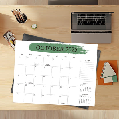 Desk Calendar 2026-2027 with Desktop Mat – 22" x 17" Large Desk Calendars with Desktop Pad, 18-Month Teacher Desk Calendar from Jan 2026–Jun 2027, for Office, School & Home Use (Black)