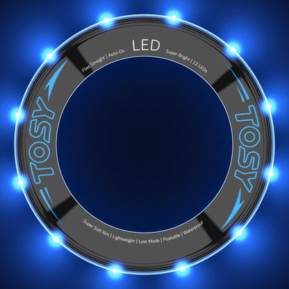 TOSY Bundle of 3-2X Blue + Green - Flying Ring 12 LEDs Super Bright