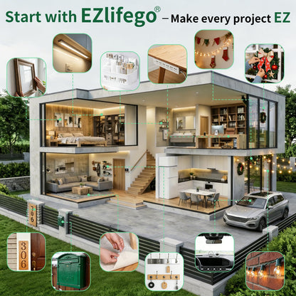 EZlifego Double Sided Tape Heavy Duty, Nano Double Sided Adhesive Tape, Clear Mounting Tape Picture Hanging Adhesive Strips (9.85FT)