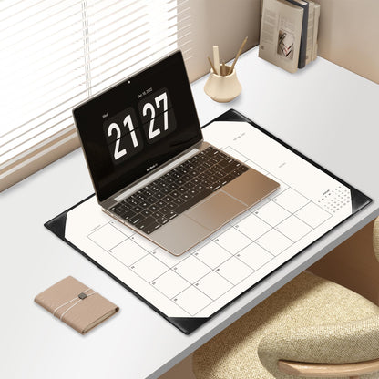 Tutazook Large Desk Calendar 2026-2027 with Desk Mat, Desktop Calendar 18 Monthly Runs from January 2026 to June 2027, Desk Pad Calendar 22 x 17 Inch Perfect for Planning, Organizing, and Scheduling Your Life (Black)