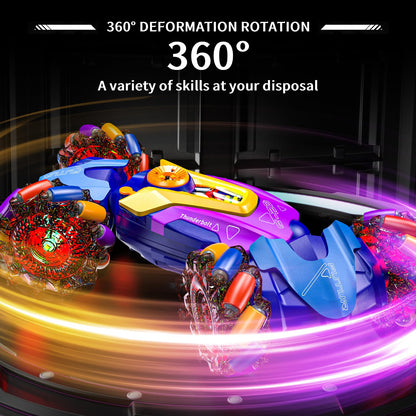 Gesture Sensing RC Stunt Car,Remote Control Car Toys for Ages 5-7-13,with Lights Music Spray,4WD 360° Spins All Terrains Kids Toys RC Cars,3-6 Year Old Boy Birthday Gift & 3-12 Best Gift for Kids