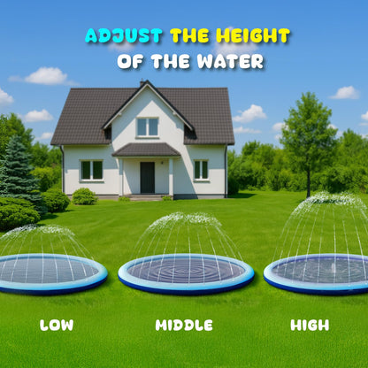 COMMOUDS 97" Splash Pad for Kids and Dogs, Extra Large Sprinkler Pad Non-Slip Thicken Pool Summer Outdoor Water Toys, Backyard Fountain Play Mat for Baby Toddlers Boys Girls Pet