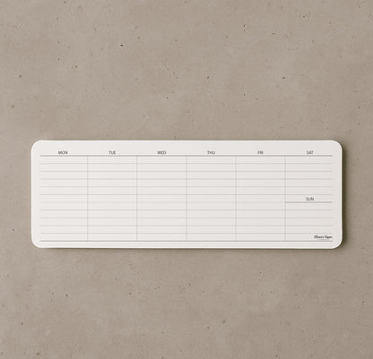 Weekly Planner Pad, Weekly To Do List Notepad, Tear Off Undated Weekly Planner Notepad, 2 Pack, 50 Sheet Each, 4,2" X 11,7", Premium Thick Paper with Cardboard Back Support, Weekly Desk Planner by CLEVER SIGNS