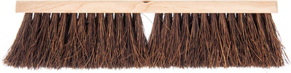 SPARTA Flo-Pac Garage Sweep with Palmyra Bristles, Heavy Duty Broom Head for Indoor and Outdoor Use on Rough Surfaces, 18" Long, 1 Count, Natural