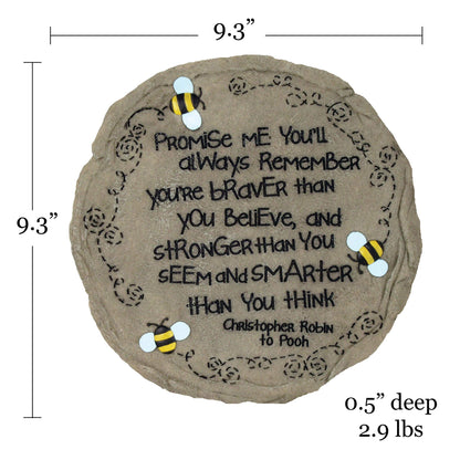 Spoontiques - Garden Décor - Promise Me Stepping Stone - Decorative Stone for Garden