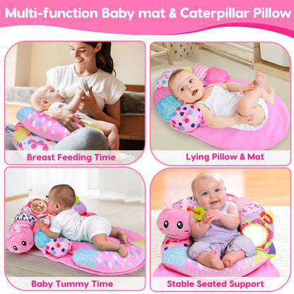 Baby Sensory Caterpillar Tummy Time Mat Toys