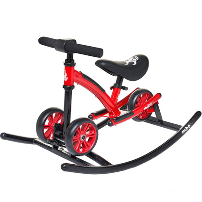 Mobo Cruiser Wobo Rocking Horse Ride On & Baby Balance Bike Red Fits inseams 12-20 inches