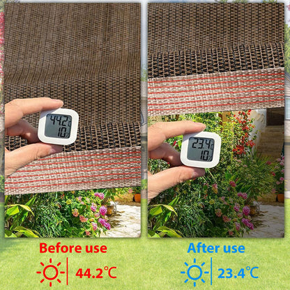 LCYFBE 90% Shade Cloth Sun Shade Fabric Privacy Screen Shade Cover for Patio Garden Pergola Shade Cover Canopy with Gromments, 6 x 8 FT, Mocha
