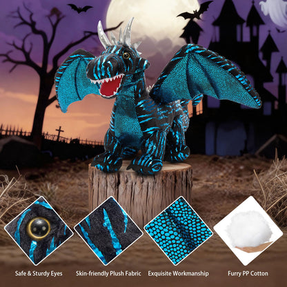 MaoGoLan Giant 7 Pcs Dragon Stuffed Animals - 22" Dragon Plush Toy with 4 Babies & 2 Eggs in Mom's Belly, Soft Dinosaur Plush Set Birthday Easter Gift for Boy Girl Kid Baby Shower Party Decoration