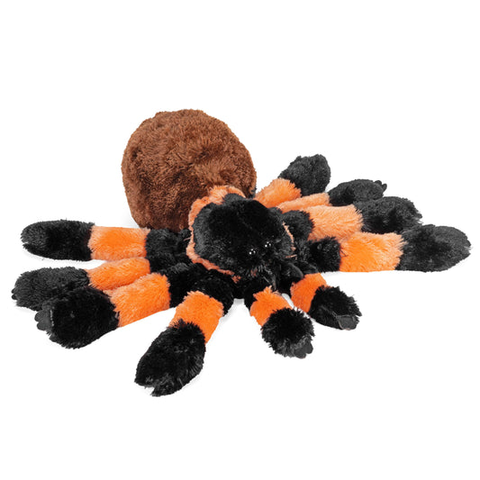 Wild Republic Tarantula Plush, Stuffed Animal, Plush Toy, Gifts for Kids, Cuddlekins 12 Inches, Black, Orange, Brown
