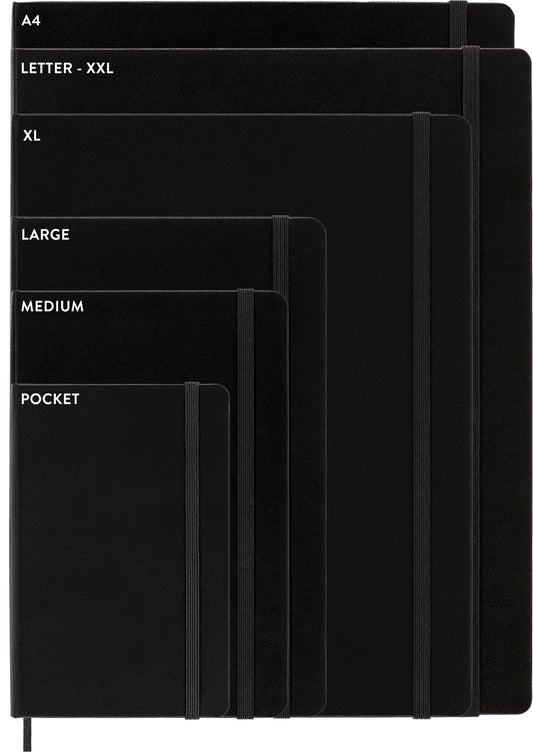 Moleskine Classic Notebook, Large, Ruled, Black, Hard Cover (5 x 8.25)