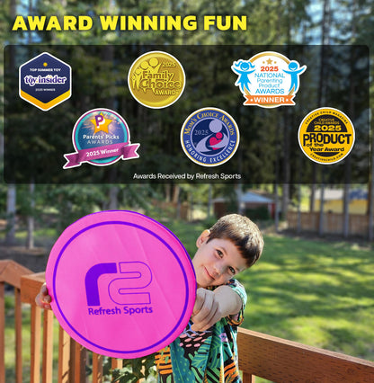 Soft Flying Disc for Kids - Best Girl Toys Age 4 & Up - Engaging Toy for 7 Year Old Girl Birthday Gifts - Summer Toys for Girls All Ages - Fun Sports Toy & Party Favors & Outdoor Toys Age 6-8