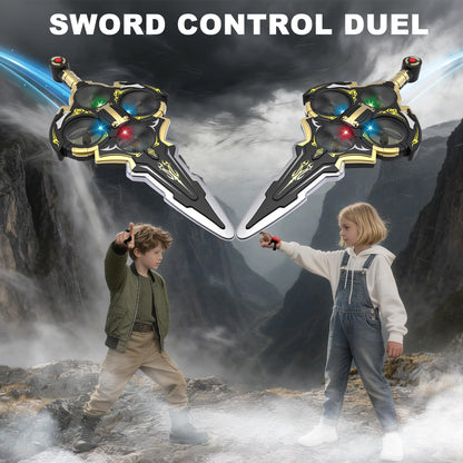 Virellia Upgraded Flying Sword RC Airplane, Gesture Control Airplane for Kids Adult 8-16, Remote Control Drone Sword with Light, 360° Flip Toy, Gravity Sensing, Stunt Roll, Gift for Christmas New Year