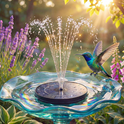 AISITIN 3.5W Solar Fountain for Bird Bath Upgraded 2026, Solar Water Fountain Kit with 3 Fixed Bracket & Multiple Nozzles & Storage Interface for Bird Bath, Garden, Courtyard, Pond, Pool and Outdoor