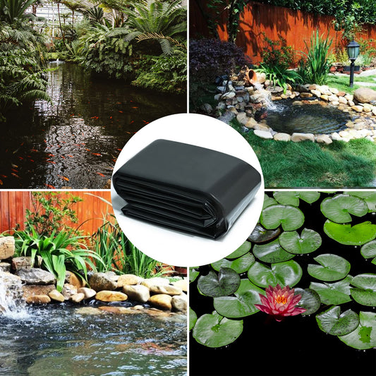 Goldshire 20 Mil LDPE Pond Liner for Fish Ponds, Water Features, Fountains, Waterfall and Water Garden (7 x 10FT)
