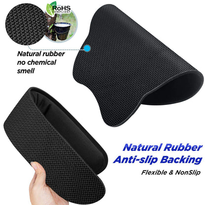 Gimars Upgrade Enlarge Superfine Fibre Soft Smooth Gel Ergonomic Mouse Pad Wrist Support and Keyboard Wrist Rest for Computer, Laptop, Mac, Gaming and Office, Durable, Comfortable and Pain Relief