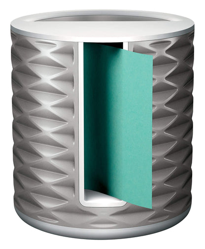 Post-it Note Dispenser with Post-it Pop-up Notes, White Base with Grey Geometric Pattern, 1 Aqua Splash 3 in. x 3 in. Super Sticky Note Pad, Classroom or Office Supplies