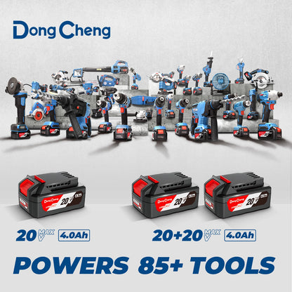 DongCheng Brushless Chainsaw, 20V 12-Inch Cordless Chain Saw, 12m/s Chain Speed, Tool-Free Tensioning, Auto Oiler, with 2×4.0Ah Batteries & Charger, Ideal for Yard Work, Pruning, Wood Cutting