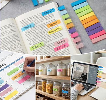 40 Pack Sticky Notes Flags Tabs Page Markers,4000 Sheets Index Tabs,Small Self-Stick Note Pads,8 Bright Colors Page Flags Mini Self-Stick Pads to Post for Office,School,Home,Meeting,Back to School