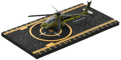 Hot Wings Planes AH-64 Apache with Connectible Runway,Green