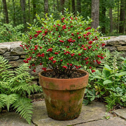 Huckleberry Plant Live, Sweet Edible Berries Tree 6-10 Inch Tall, Hardy Fruit Bushes for Outdoor Garden