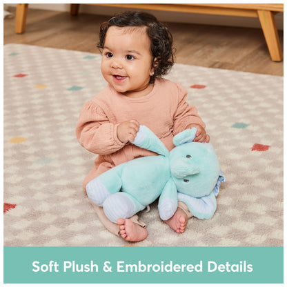 Baby GUND Safari Friends Elephant Pull-Down Musical Plush, Travel Friendly Sensory Toy with Stroller Loop for Ages 0 and Up, Blue, 12”