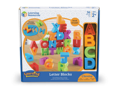 Learning Resources Letter Blocks - ABC Toddler Learning, Alphabet Puzzle, Learn to Read, Fine Motor Toys, Montessori, Preschool Classroom Must Haves Activities, Gifts for Boys and Girls