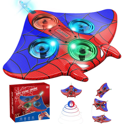 RC Plane Spider Toys for Kids, 2.4Hz 3.5CH Foam Remote Control Airplane with Altitude Hold, One Button Takeoff/Landing, 360° Stunt Flips, LED Lights, Ideal Gift for Kids, Boys & Girls Beginners