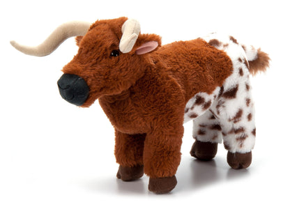 The Petting Zoo Longhorn Stuffed Animal Plushie, Gifts for Kids, Wild Onez Wildlife Animals, Longhorn Plush Toy 12 inches