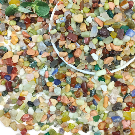 SHIZWU 5LB Colorful Pebbles for Succulent, 3/8 Inch Natural River Rocks for Plants, Natural Decorative Polished Pebbles for Cactus,Vases, Planters,Outdoor Gardening and Indoor Plants