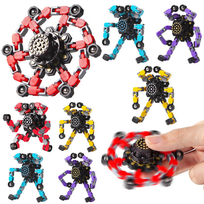 Gokeey Party Favors for Kids All Age Travel Sensory Toys for 8 9 10 Year Old Boys Transformable Fidget Spinners Toys for Kids and Adults Birthday Gifts for Teens