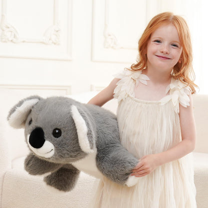 AmyToo Weighted Stuffed Animals, Giant Koala Stuffed Animal, Weighted Koala Plush, Toy Gifts for Kids & Adults, Gray, 4.5 lbs, 25 Inch