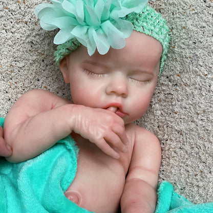 OtardDolls Realistic 18 Inch Reborn Baby Dolls - Soft Full Silicone, Girl, Washable, Includes Clothes and Bottles