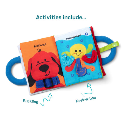 Melissa & Doug K’s Kids My First Activity Book 8-Page Soft Book for Babies and Toddlers Early Learning Developmental Plush Soft Activity for Babies and Toddlers