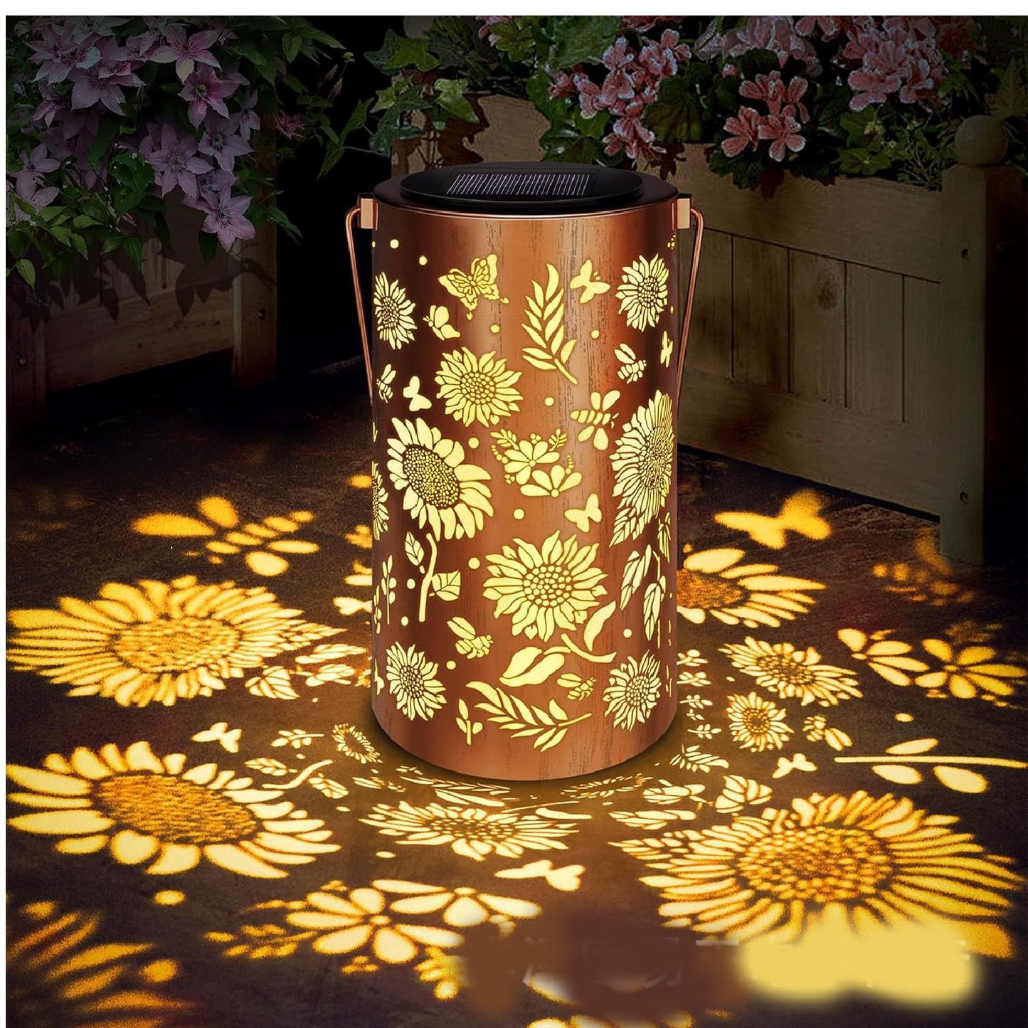 Solar Lanterns Outdoor Waterproof, Birthday Gifts for Women Mom Grandma, Hanging Colorful Sunflower Solar Lanterns (Hummingbird)